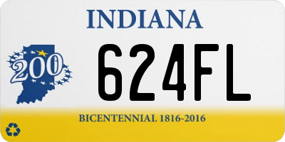 IN license plate 624FL