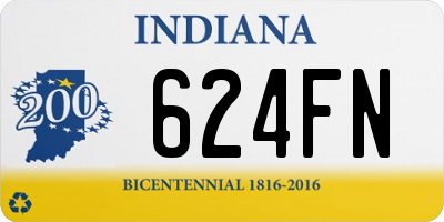 IN license plate 624FN