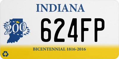 IN license plate 624FP