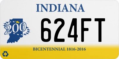 IN license plate 624FT