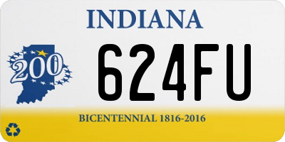 IN license plate 624FU