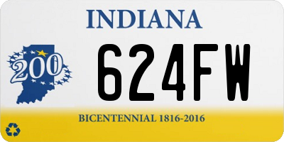 IN license plate 624FW