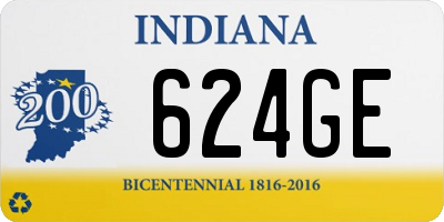 IN license plate 624GE