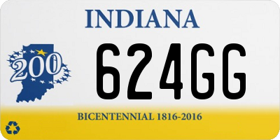 IN license plate 624GG