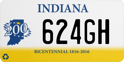 IN license plate 624GH