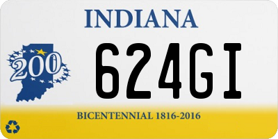 IN license plate 624GI