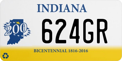 IN license plate 624GR