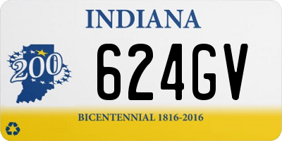 IN license plate 624GV