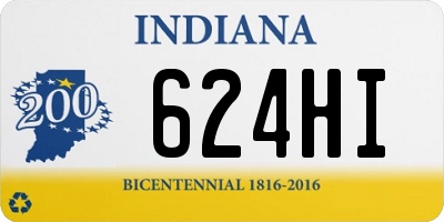 IN license plate 624HI