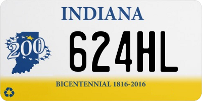 IN license plate 624HL