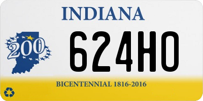 IN license plate 624HO