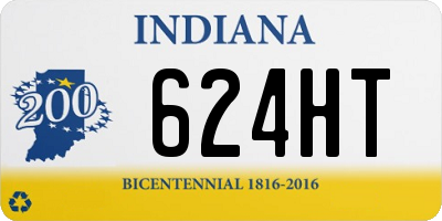 IN license plate 624HT