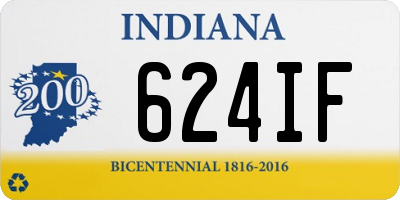 IN license plate 624IF