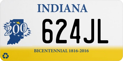 IN license plate 624JL
