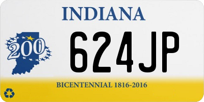 IN license plate 624JP