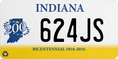 IN license plate 624JS