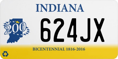 IN license plate 624JX