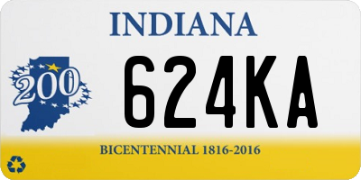 IN license plate 624KA