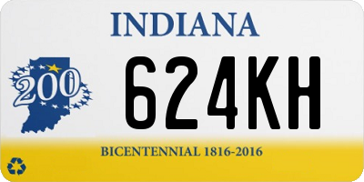 IN license plate 624KH