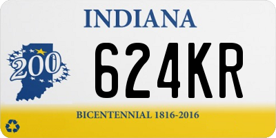 IN license plate 624KR