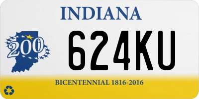 IN license plate 624KU