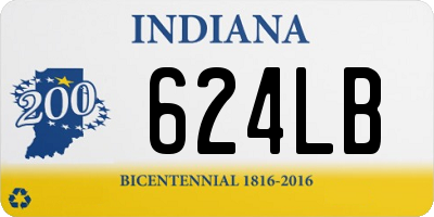 IN license plate 624LB