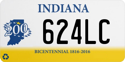 IN license plate 624LC