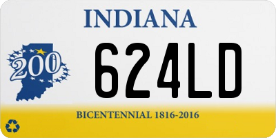 IN license plate 624LD