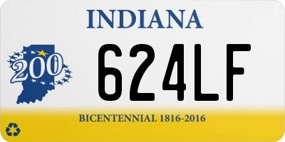 IN license plate 624LF