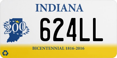 IN license plate 624LL