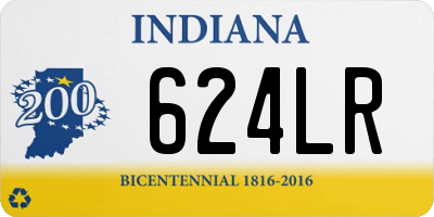 IN license plate 624LR