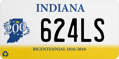 IN license plate 624LS