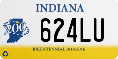 IN license plate 624LU