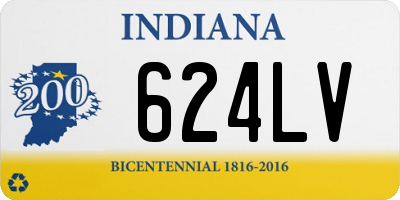 IN license plate 624LV