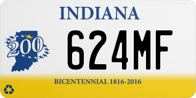 IN license plate 624MF