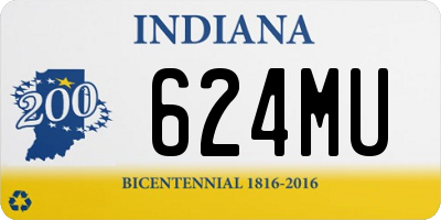 IN license plate 624MU