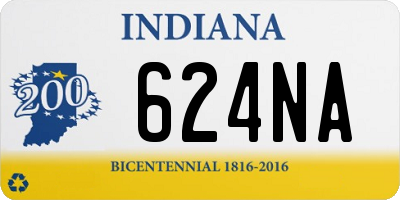 IN license plate 624NA
