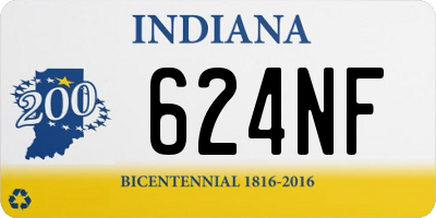 IN license plate 624NF