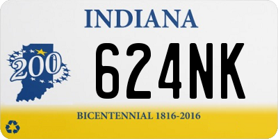 IN license plate 624NK