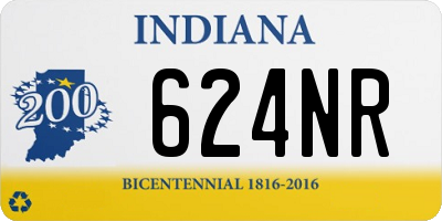 IN license plate 624NR