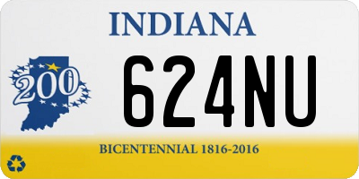 IN license plate 624NU