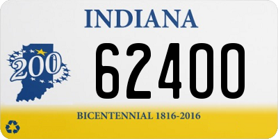 IN license plate 624OO