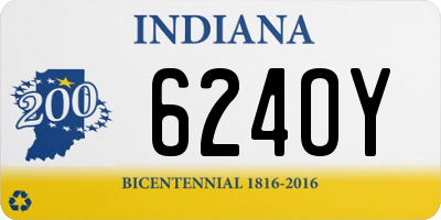 IN license plate 624OY