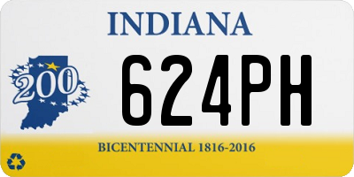 IN license plate 624PH