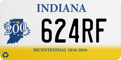 IN license plate 624RF