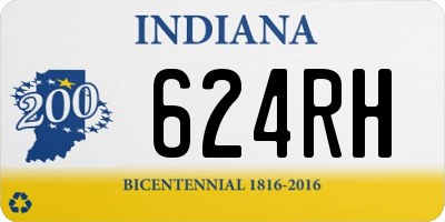 IN license plate 624RH