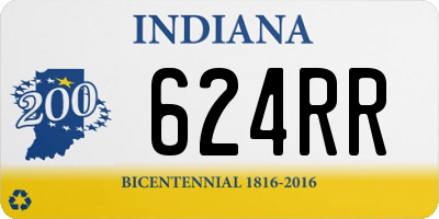 IN license plate 624RR