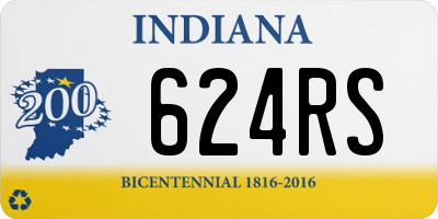 IN license plate 624RS