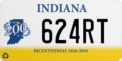 IN license plate 624RT