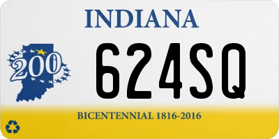 IN license plate 624SQ